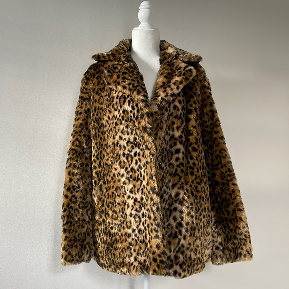a new day faux leopard coat